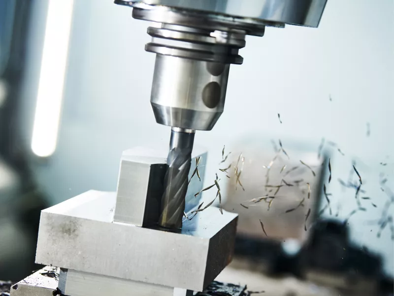 CNC machine making a mould for our clients