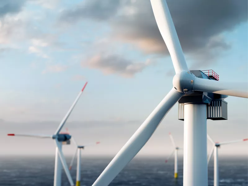 Wind turbine with Electrically insulating and conductive compounds